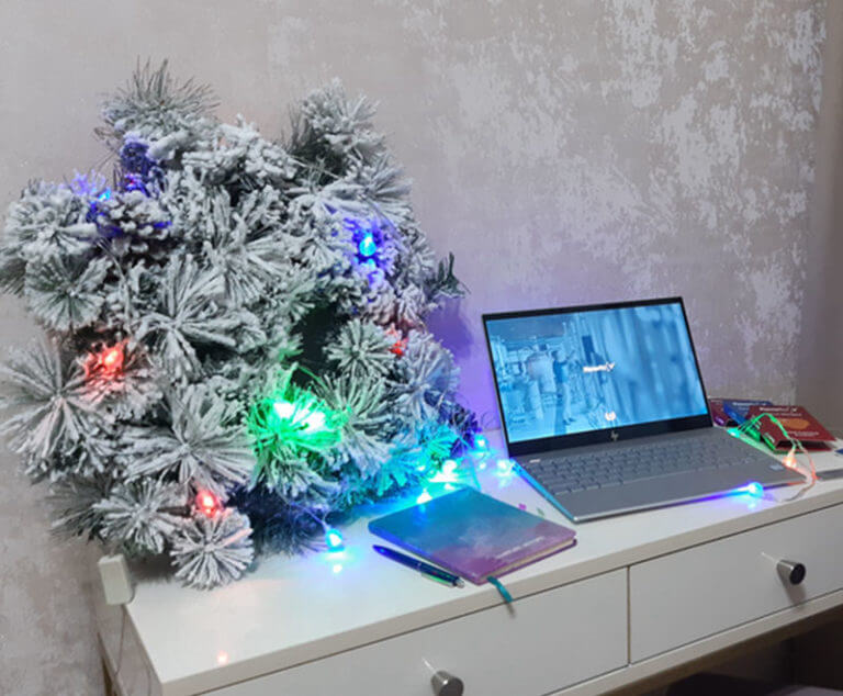 Festive Desk Display Challenge 3rd Winner - Nina Zviadadze